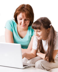 Parent and Child Practicing - ITBSTestPrep.com